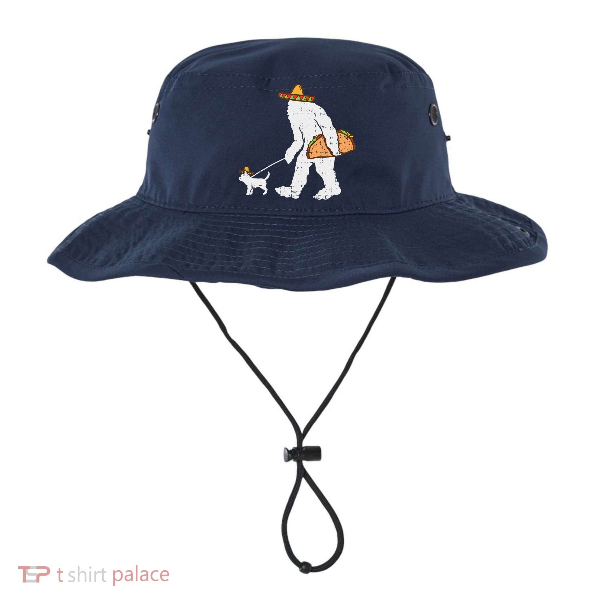 Bigfoot Sasquatch Taco Chihuahua Funny Cinco De Mayo Mexican Bucket Hat