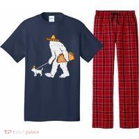 Bigfoot Sasquatch Taco Chihuahua Funny Cinco De Mayo Mexican Pajama Set thumb 0