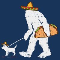 Bigfoot Sasquatch Taco Chihuahua Funny Cinco De Mayo Mexican Women's Hoodie thumb 2
