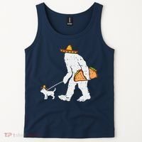 Bigfoot Sasquatch Taco Chihuahua Funny Cinco De Mayo Mexican Tank Top thumb 2