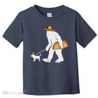Bigfoot Sasquatch Taco Chihuahua Funny Cinco De Mayo Mexican Toddler T-Shirt thumb 0