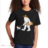 Bigfoot Sasquatch Taco Chihuahua Funny Cinco De Mayo Mexican Kids T-Shirt thumb 2