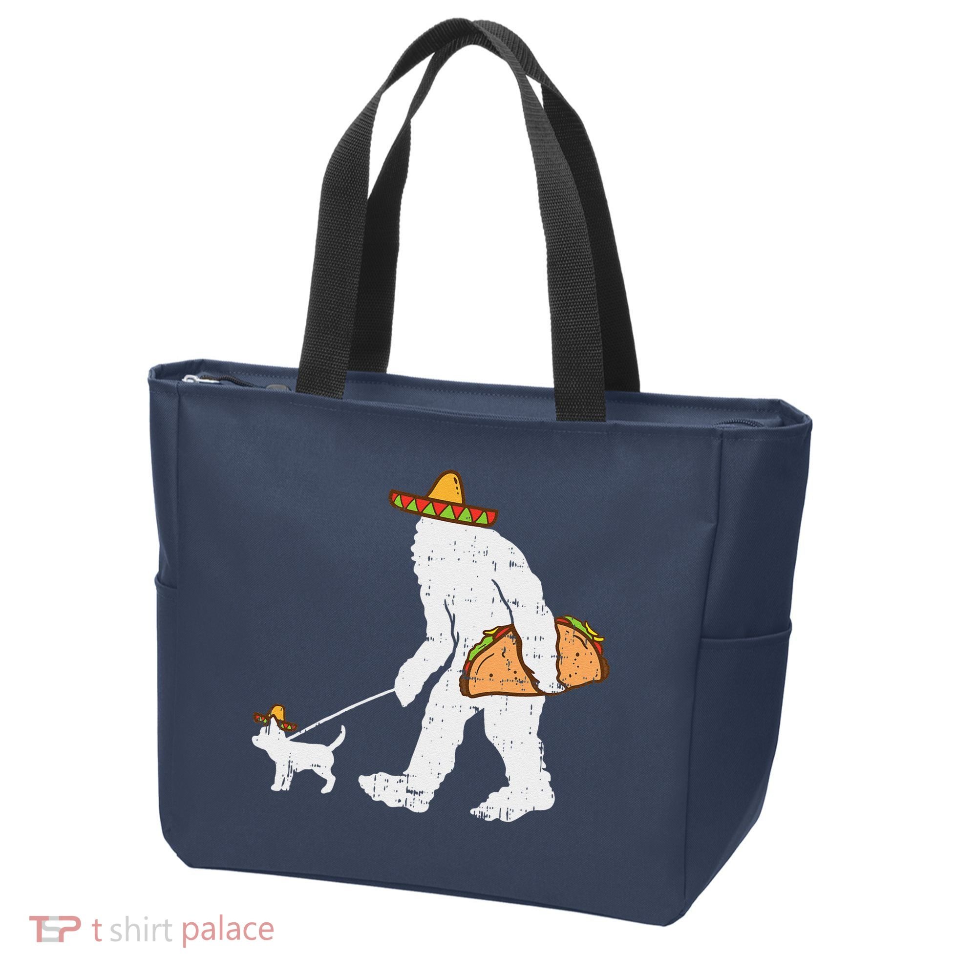 Bigfoot Sasquatch Taco Chihuahua Funny Cinco De Mayo Mexican Tote Bag