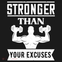 Be Stronger Than Your Excuses Motivational Quotes Gift Backpack thumb 2