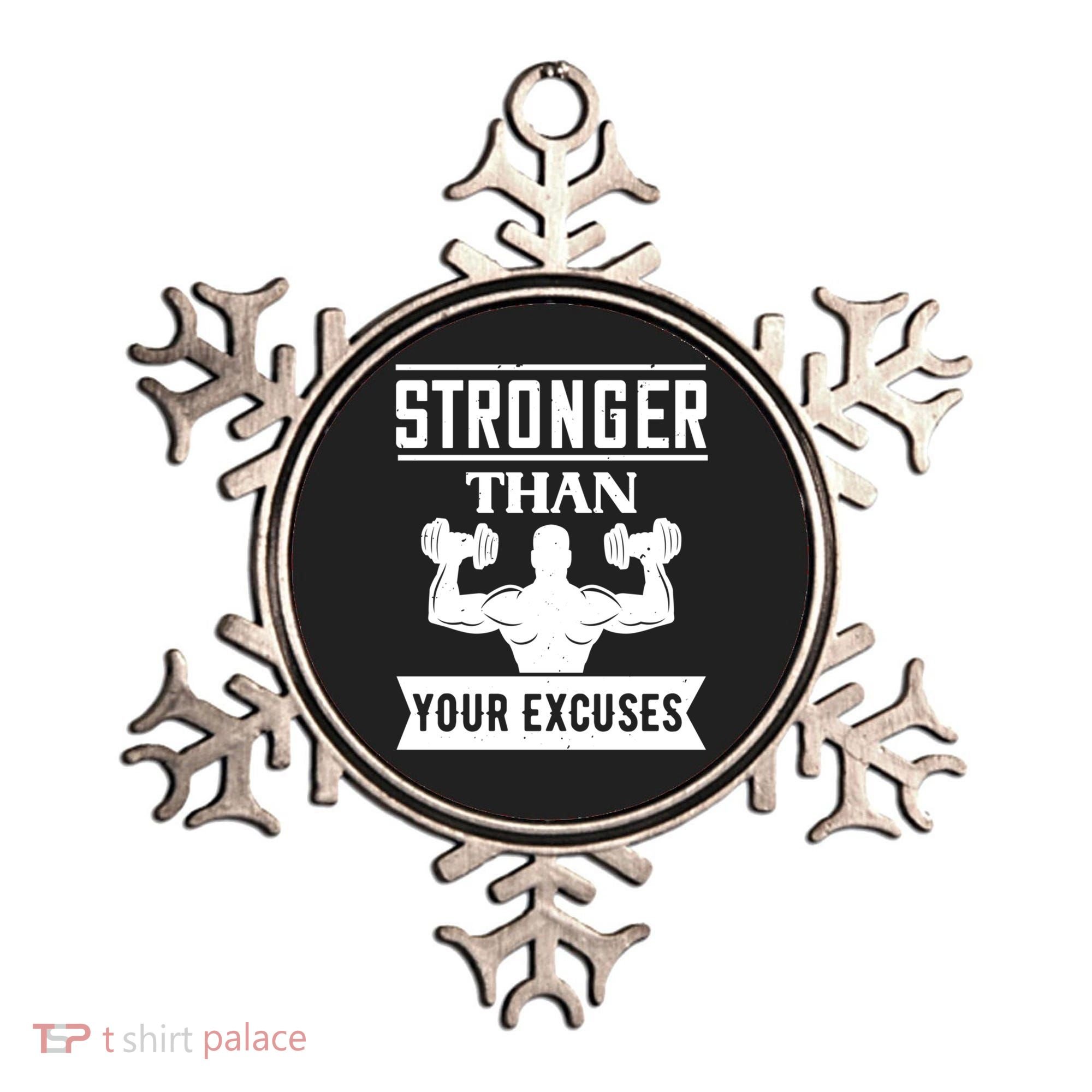 Be Stronger Than Your Excuses Motivational Quotes Gift Ornament