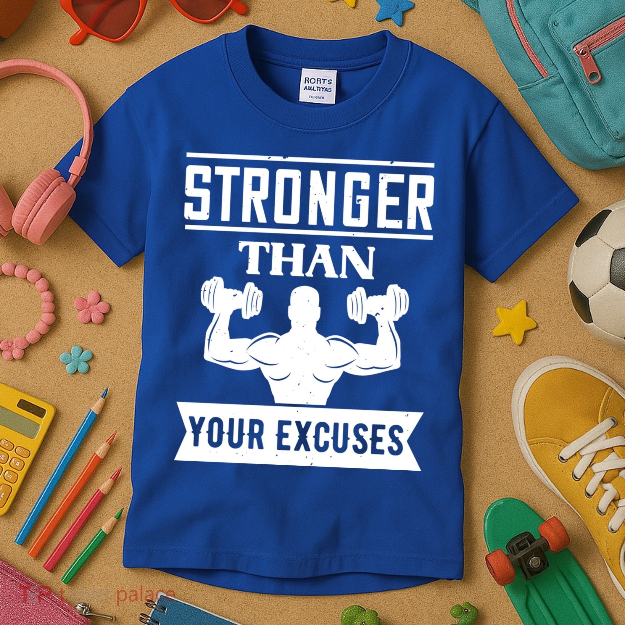 Be Stronger Than Your Excuses Motivational Quotes Gift Kids T-Shirt