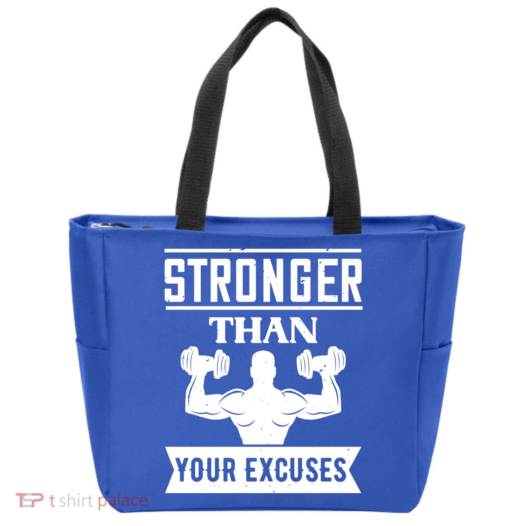 Be Stronger Than Your Excuses Motivational Quotes Gift Tote Bag