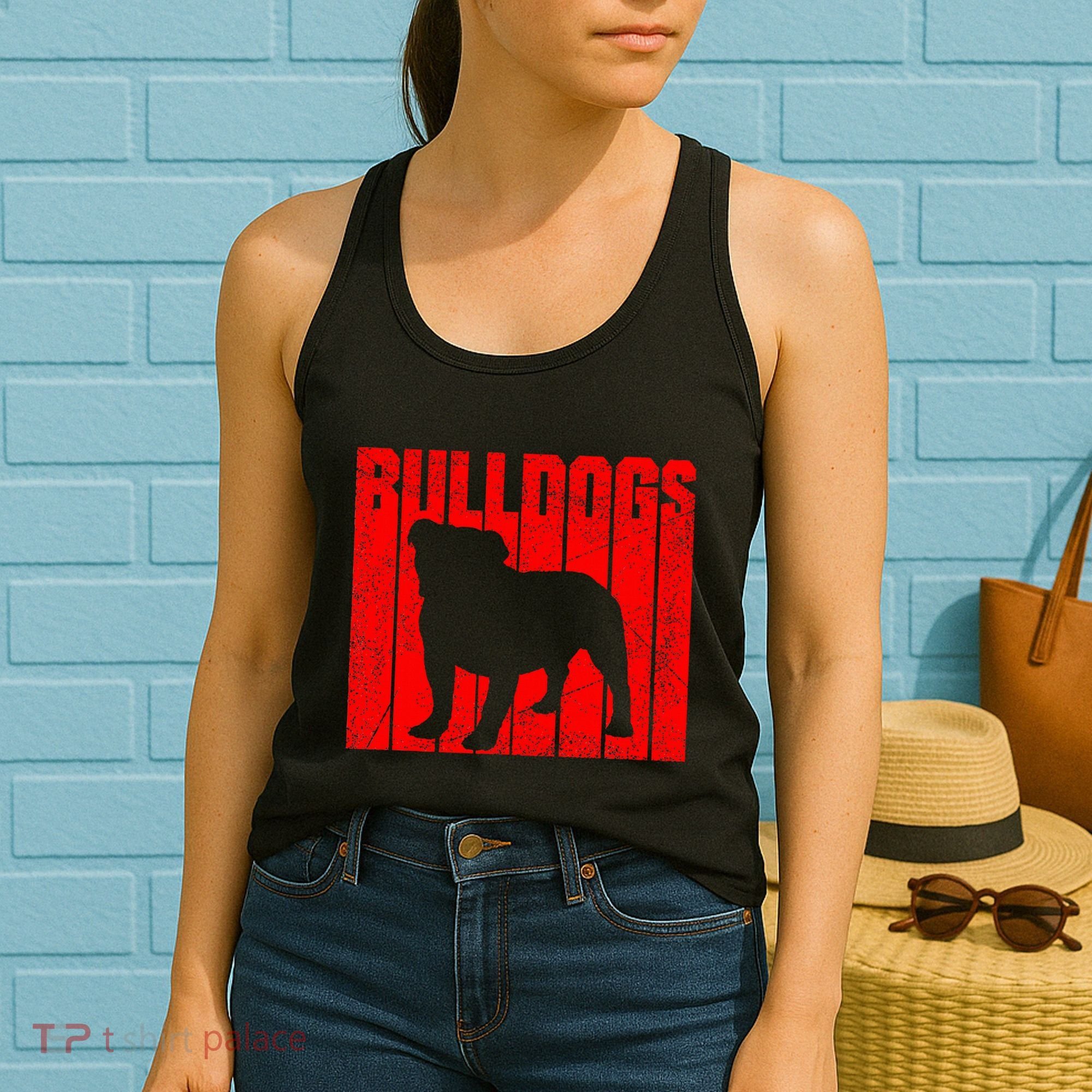 Bulldogs Sports Team Mascot Women's Tank Top