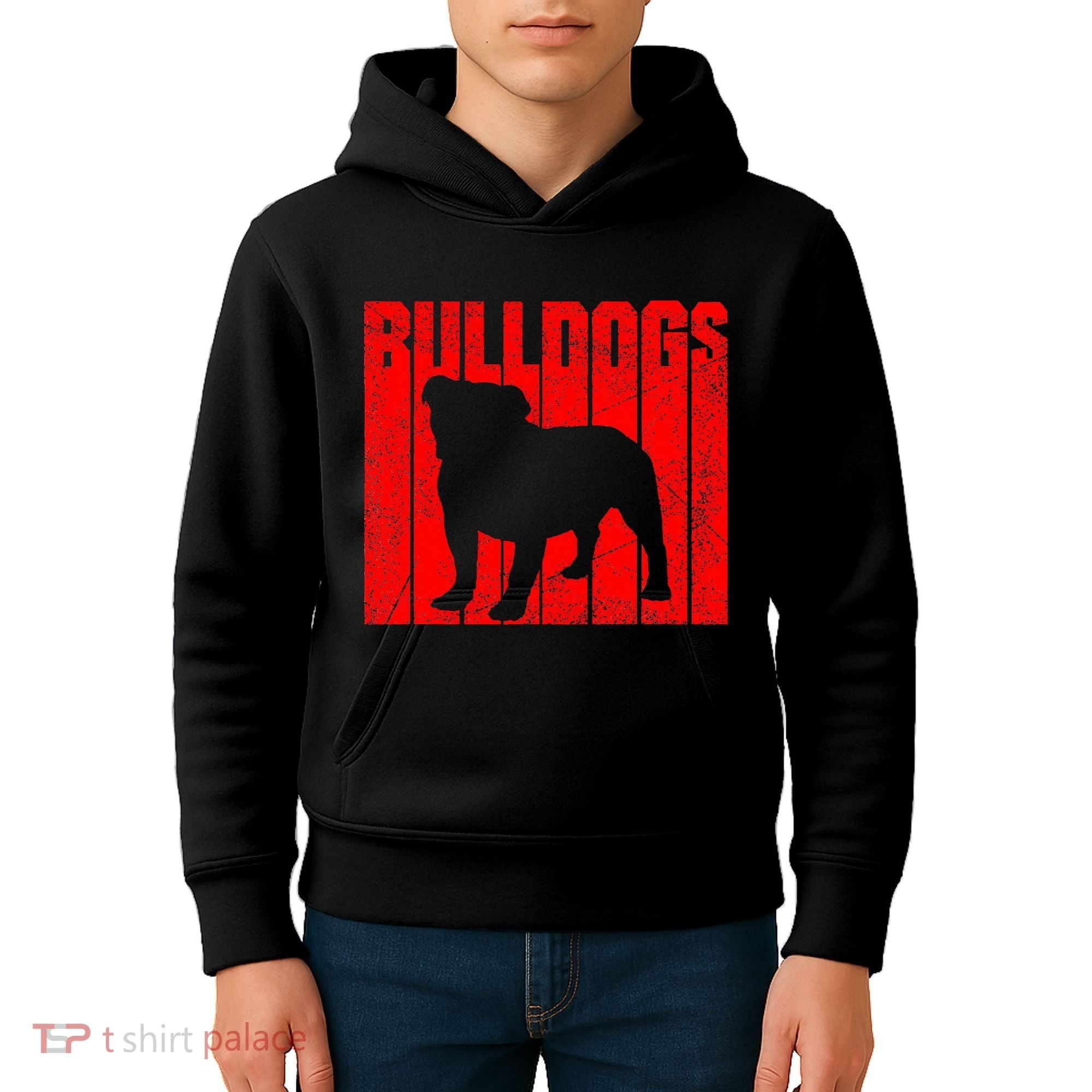 Bulldogs Sports Team Mascot Kids Hoodie