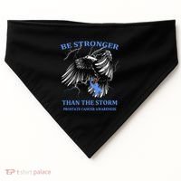 Be Stronger Than The Storm Prostate Cancer USA-Made Doggie Bandana thumb 0