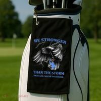 Be Stronger Than The Storm Prostate Cancer Golf Towel thumb 2