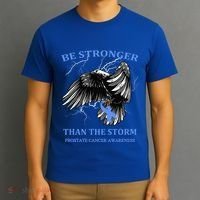 Be Stronger Than The Storm Prostate Cancer T-Shirt thumb 3