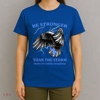 Be Stronger Than The Storm Prostate Cancer T-Shirt thumb 4