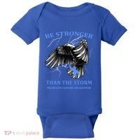 Be Stronger Than The Storm Prostate Cancer Baby Bodysuit thumb 0