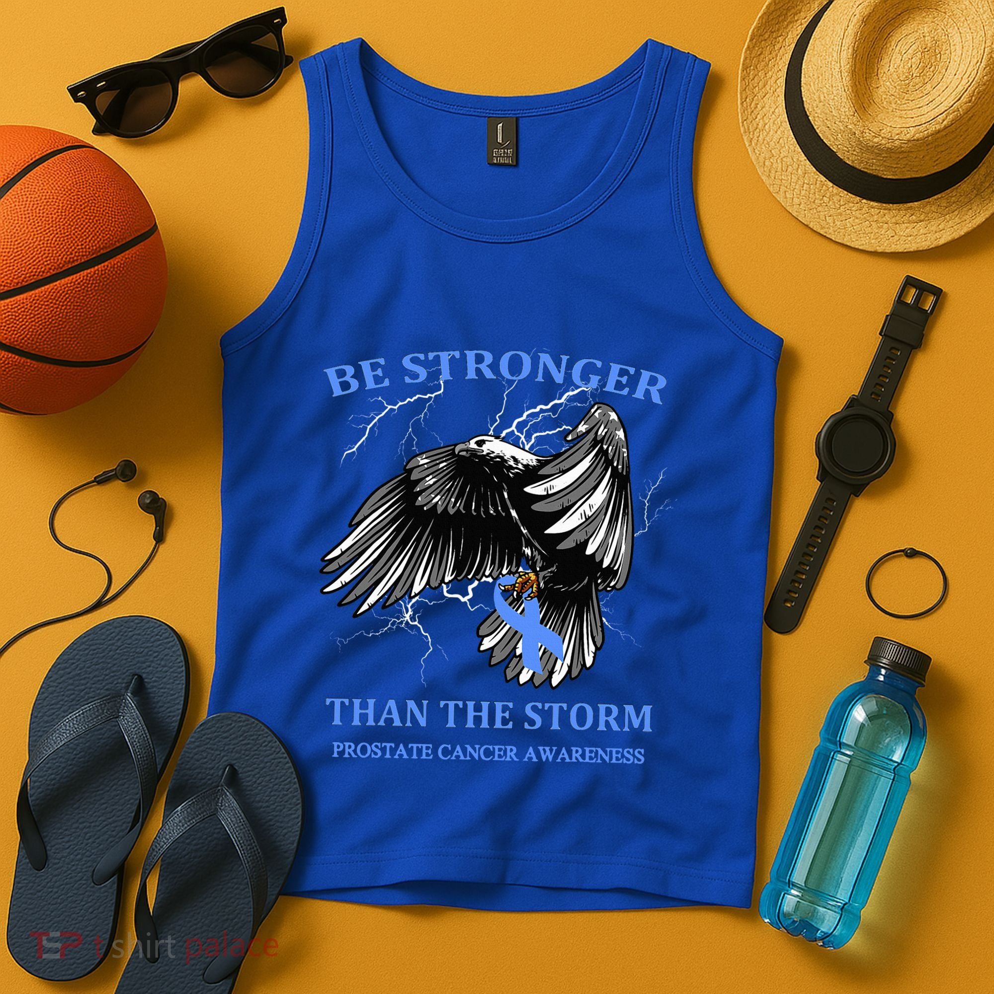Be Stronger Than The Storm Prostate Cancer Tank Top