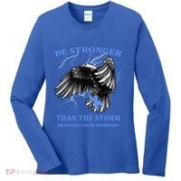 Be Stronger Than The Storm Prostate Cancer Women's Long Sleeve Shirt thumb 0