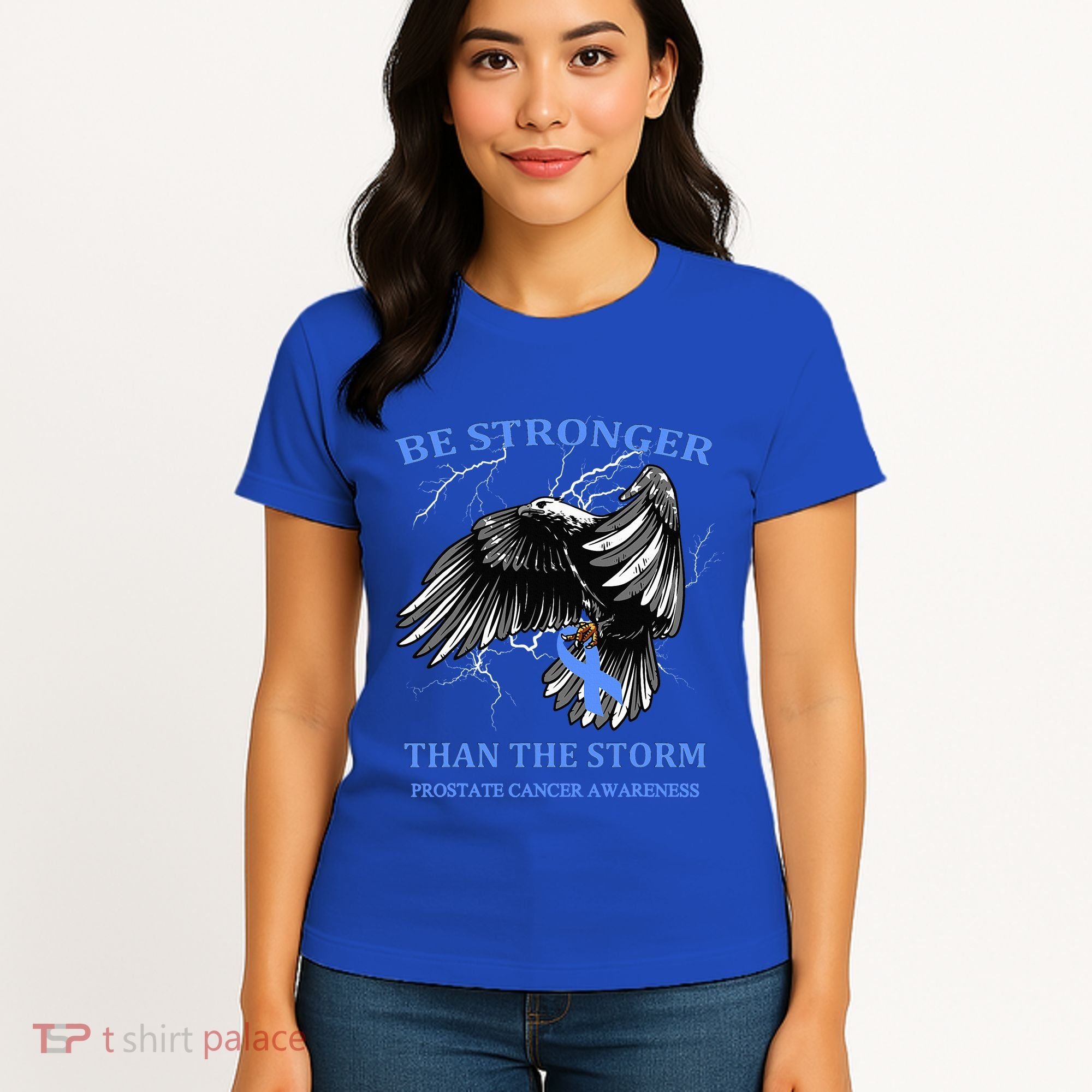 Be Stronger Than The Storm Prostate Cancer Women's T-Shirt