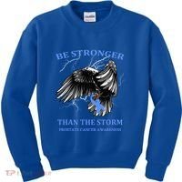 Be Stronger Than The Storm Prostate Cancer Kids Sweatshirt thumb 0