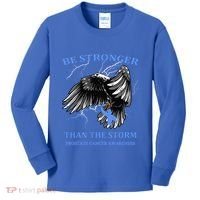 Be Stronger Than The Storm Prostate Cancer Kids Long Sleeve Shirt thumb 0