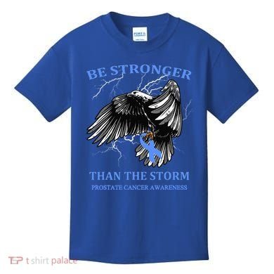 Be Stronger Than The Storm Prostate Cancer Kids T-Shirt