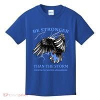 Be Stronger Than The Storm Prostate Cancer Kids T-Shirt thumb 0