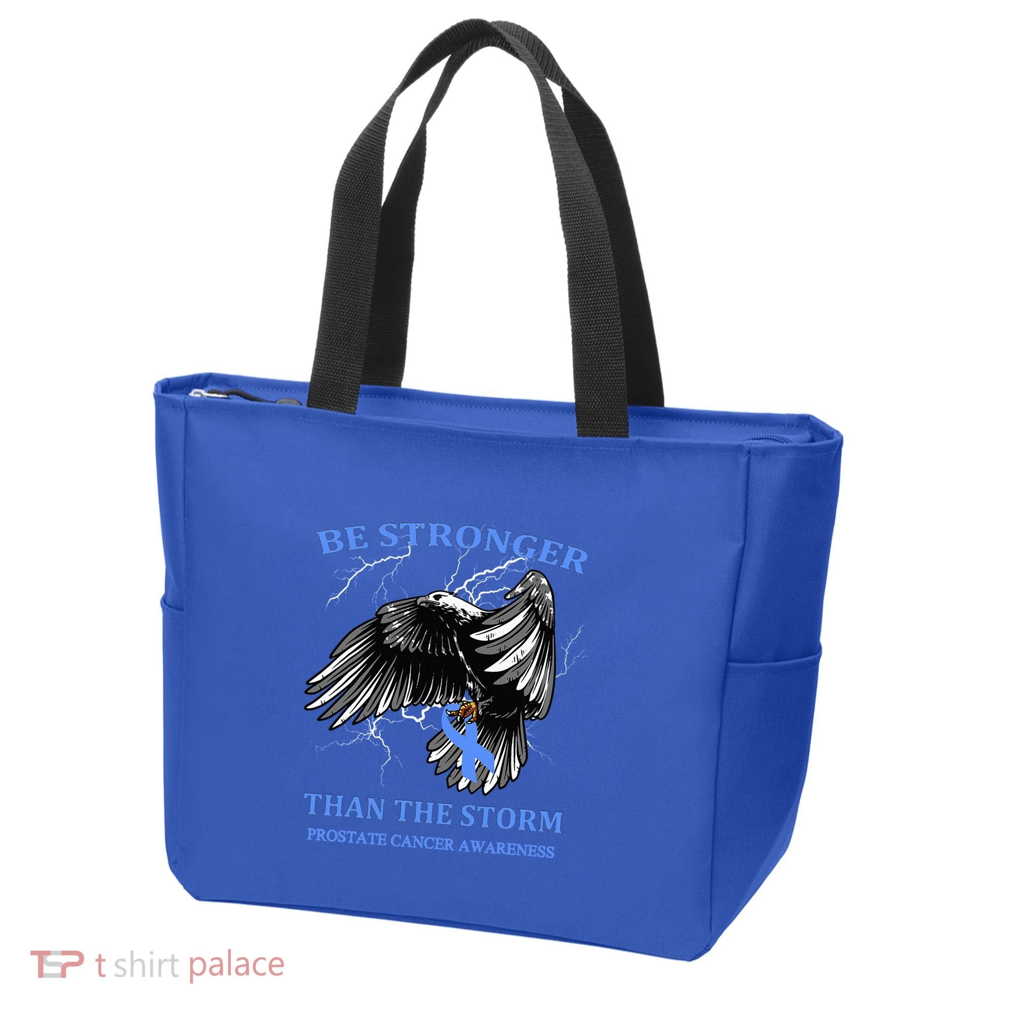 Be Stronger Than The Storm Prostate Cancer Tote Bag