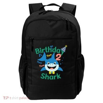 Birthday Shark Two Two Two 2nd Birthday Party Backpack