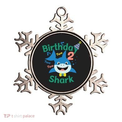 Birthday Shark Two Two Two 2nd Birthday Party Ornament