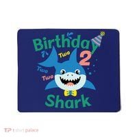 Birthday Shark Two Two Two 2nd Birthday Party Mousepad thumb 0