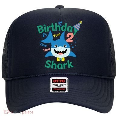 Birthday Shark Two Two Two 2nd Birthday Party Hat