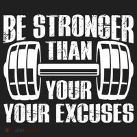 Be Stronger Than Your Excuses Motivational Workout Fitness Gift Women's Sweatshirt thumb 2