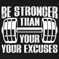 Be Stronger Than Your Excuses Motivational Workout Fitness Gift Pajama Set thumb 2