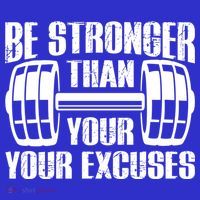 Be Stronger Than Your Excuses Motivational Workout Fitness Gift Kids Long Sleeve Shirt thumb 2