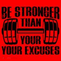 Be Stronger Than Your Excuses Motivational Workout Fitness Gift Santa Hat thumb 1