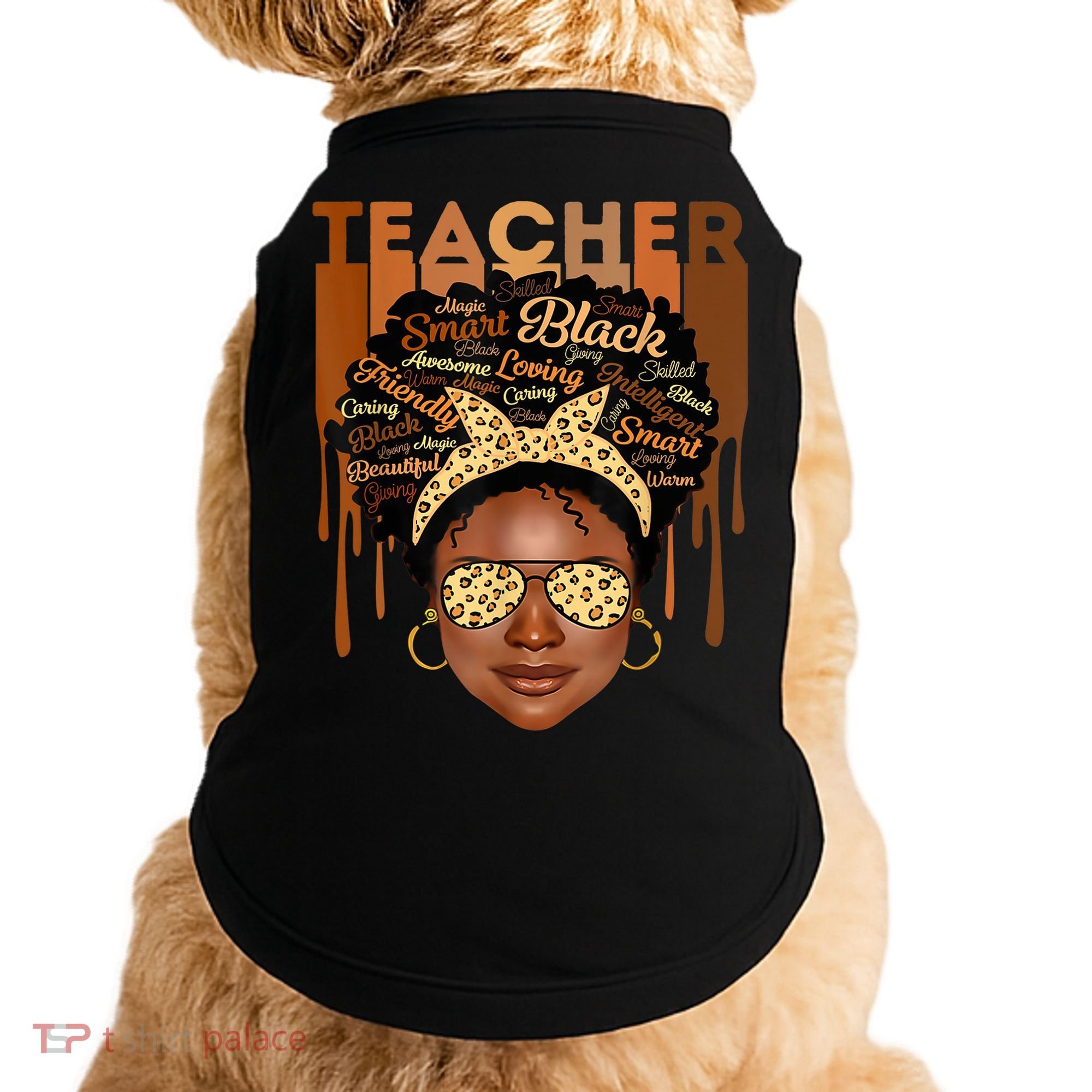 Black Smart Teacher Doggie Tank
