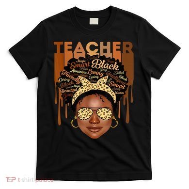 Black Smart Teacher T-Shirt