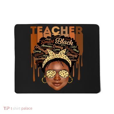 Black Smart Teacher Mousepad