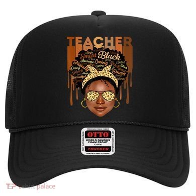 Black Smart Teacher Hat
