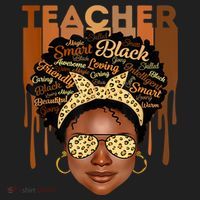 Black Smart Teacher Golf Towel thumb 3
