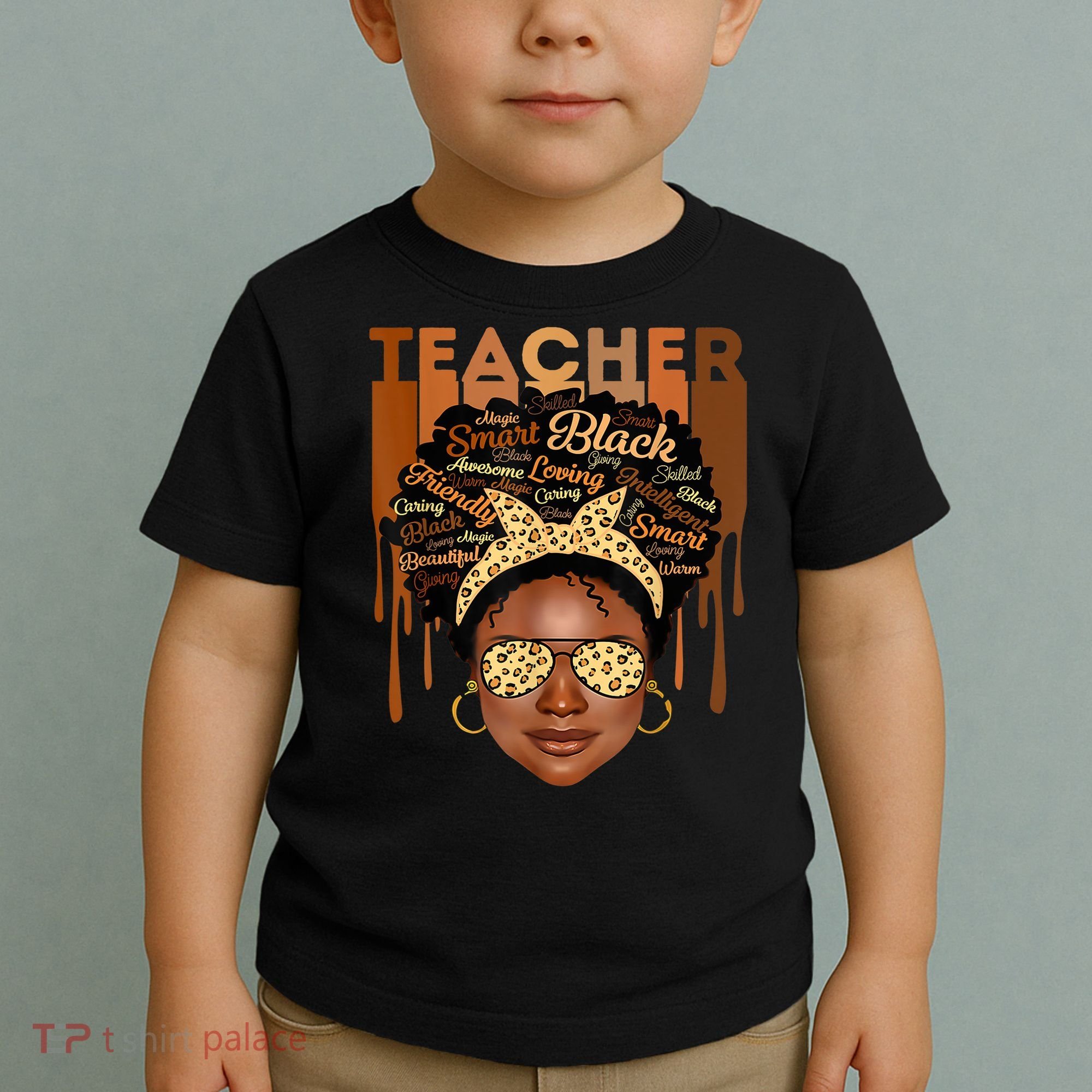 Black Smart Teacher Toddler T-Shirt