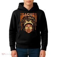 Black Smart Teacher Kids Hoodie thumb 4