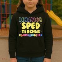 Behavior SPED Teacher Communication - Funny Behavior Kids Hoodie thumb 3
