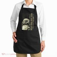 Best Shih Tzu Dad Ever Camo American Flag Dog Dad Apron thumb 2