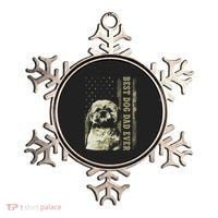 Best Shih Tzu Dad Ever Camo American Flag Dog Dad Ornament thumb 0
