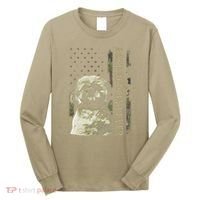 Best Shih Tzu Dad Ever Camo American Flag Dog Dad Long Sleeve Shirt thumb 0