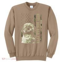 Best Shih Tzu Dad Ever Camo American Flag Dog Dad Sweatshirt thumb 0