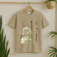 Best Shih Tzu Dad Ever Camo American Flag Dog Dad T-Shirt thumb 2