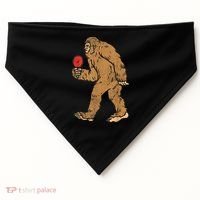 Bigfoot Sasquatch Table Tennis Ping Pong Player King USA-Made Doggie Bandana thumb 0