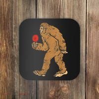 Bigfoot Sasquatch Table Tennis Ping Pong Player King Coaster thumb 0