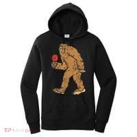 Bigfoot Sasquatch Table Tennis Ping Pong Player King Women's Hoodie thumb 0